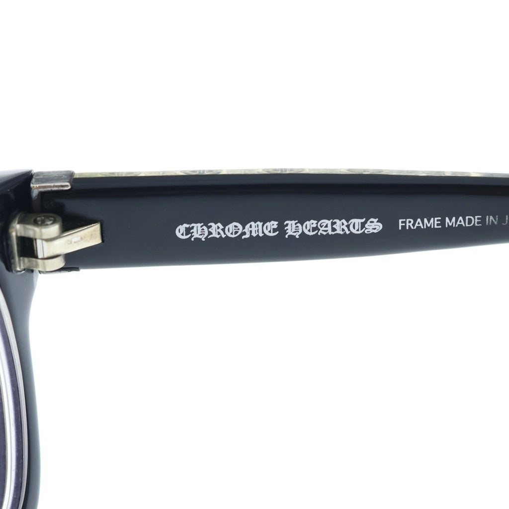 CHROME HEARTS(クロムハーツ) DROP BOX ドロップボックス CHプラステンプル ウェリントンフレームメガネ サングラス 眼鏡 ブラック