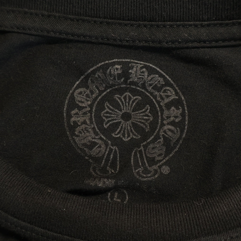CHROME HEARTS(クロムハーツ) HORSESHOE S/S TEE ホースシュープリント ポケット半袖Tシャツ ブラック