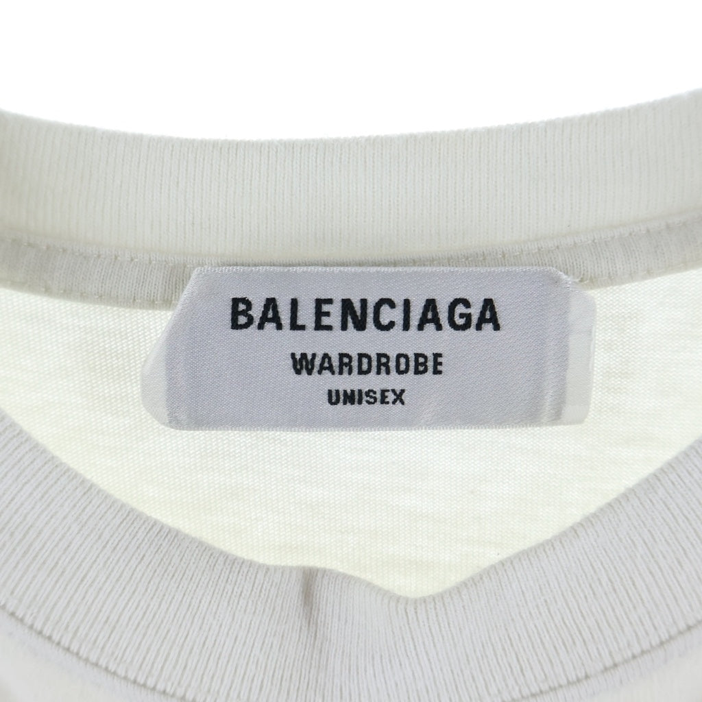 BALENCIAGA(バレンシアガ) POLITICAL CAMPAIGN ポリティカルキャンペーンロゴ 半袖Tシャツカットソー ホワイト 641655