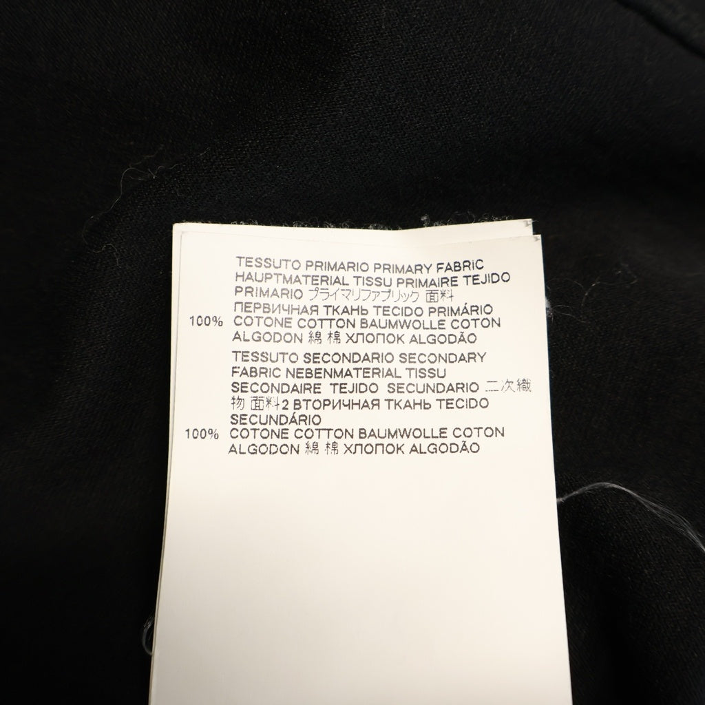 Maison Margiela(メゾンマルジェラ) 反転ロゴ プリントクルーネック半袖Tシャツカットソー ブラック S30GC0701