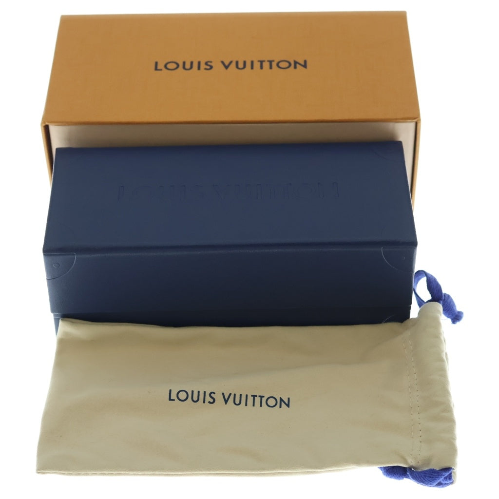 LOUIS VUITTON(ルイヴィトン) スクエアサングラス 眼鏡 メガネ ブラック/ゴールド Z1540E