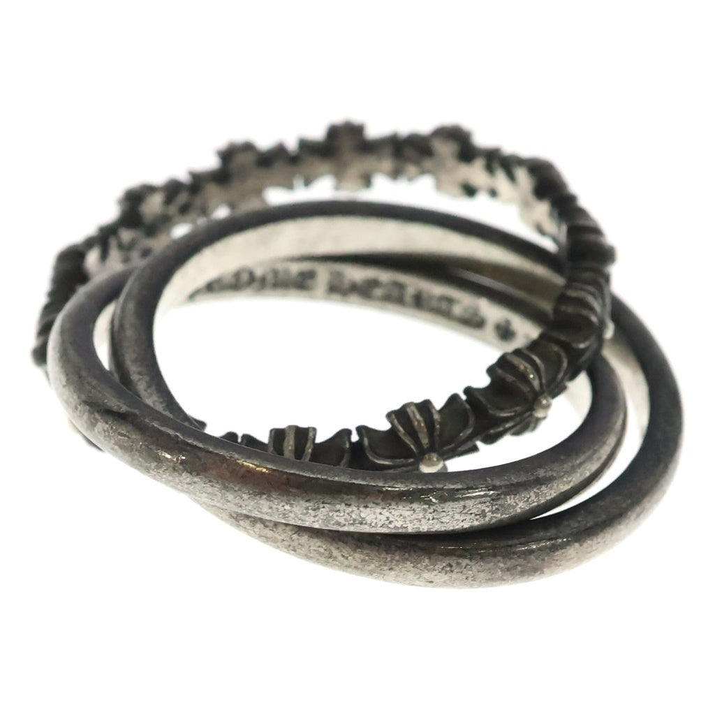 CHROME HEARTS(クロムハーツ) TINY E CH PLS BAND TRPL タイニーE CHプラス バンド トリプル リング シルバー
