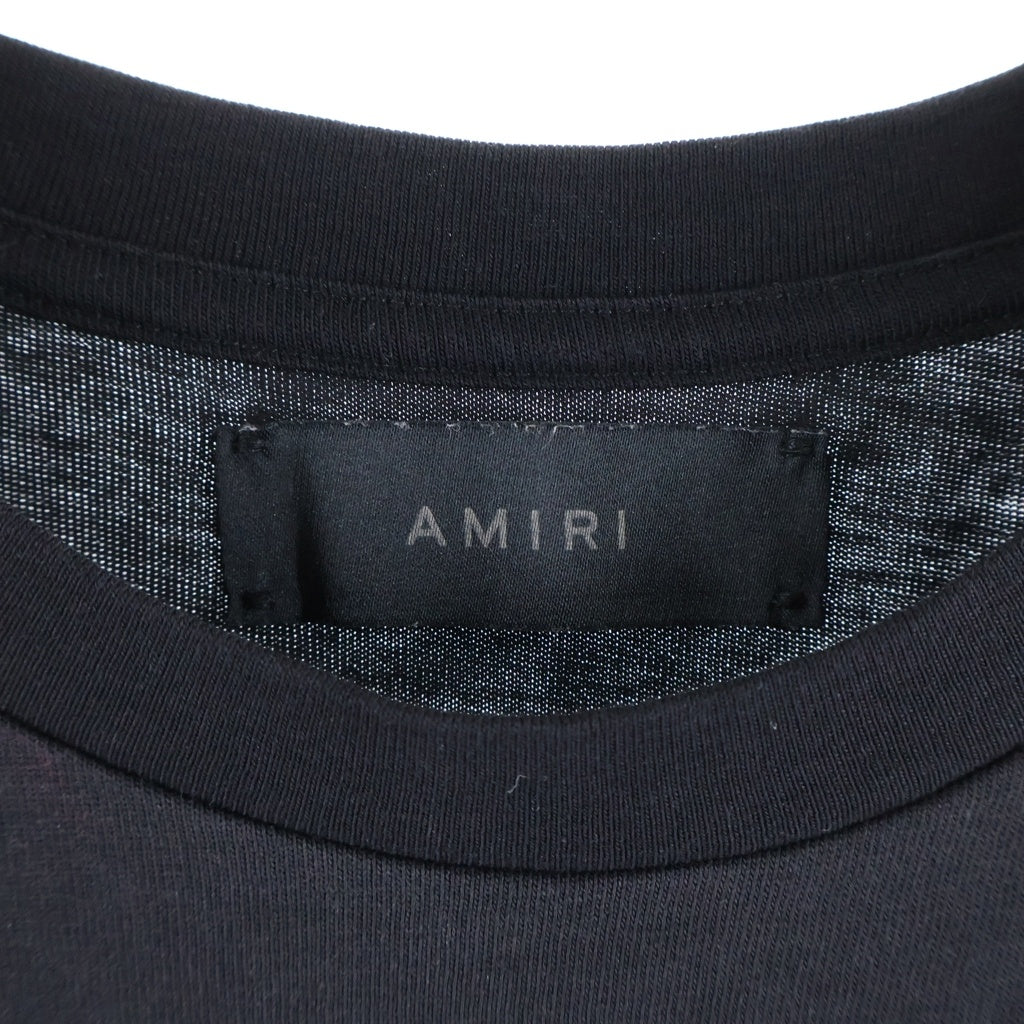 AMIRI(アミリ) BONES STACKED TEE ボーンズプリント半袖Tシャツ ブラック SR3GC0022SMRSCJ2