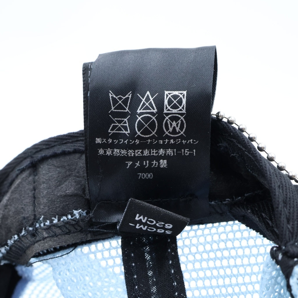 AMIRI(アミリ) 23SS MA TRUCKER ロゴ刺繍メッシュキャップ ライトブルー SRSSS23MAH002SMRCMS0