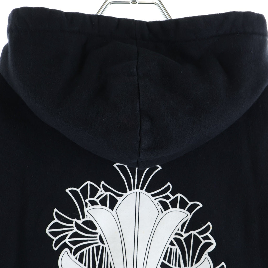 CHROME HEARTS(クロムハーツ) Cemetery Cross SWTSHRT HD ZIP セメタリークロスプリント ジップアップパーカー ブラック