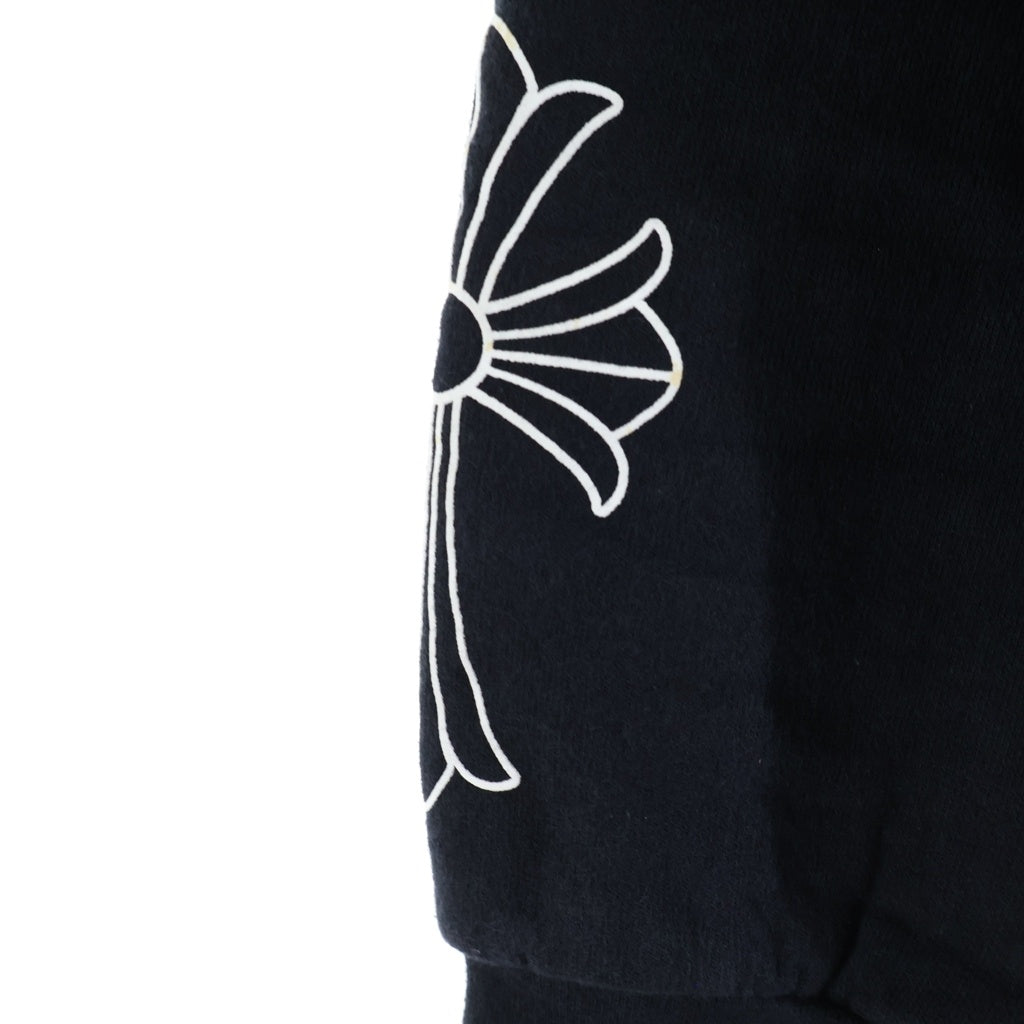 CHROME HEARTS(クロムハーツ) Cemetery Cross SWTSHRT HD ZIP セメタリークロスプリント ジップアップパーカー ブラック