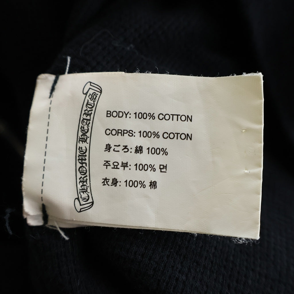 CHROME HEARTS(クロムハーツ) Cemetery Cross SWTSHRT HD ZIP セメタリークロスプリント ジップアップパーカー ブラック