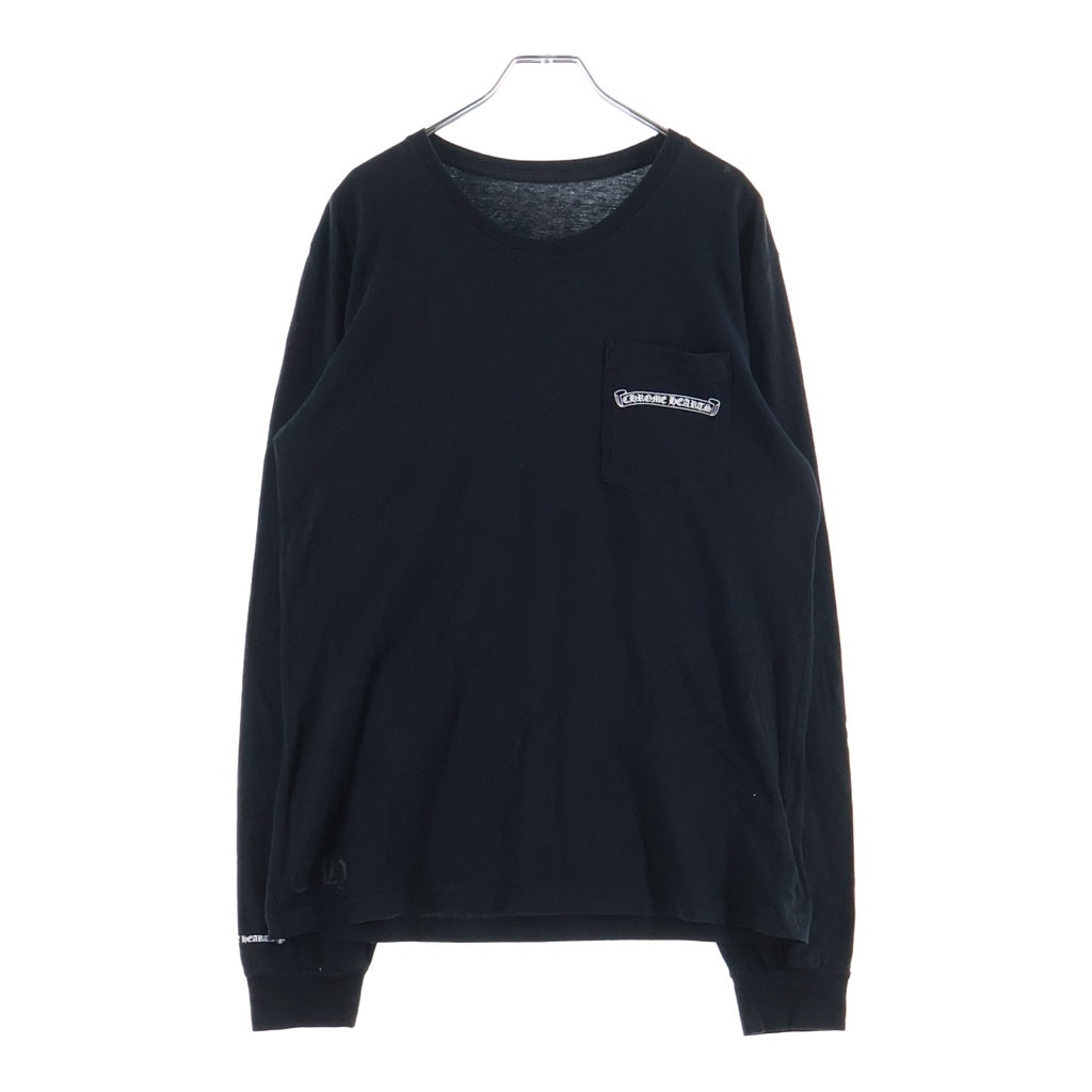 CHROME HEARTS(クロムハーツ) FLOLAL CROSS SNOW FLAKE L/S Tee フローラルクロス スノーフレーク 長袖Tシャツ ブラック