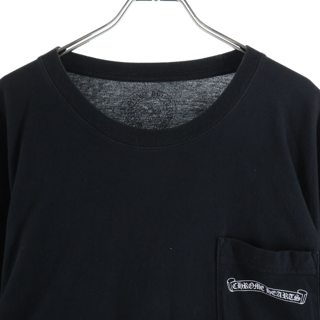 CHROME HEARTS(クロムハーツ) MLTCOL CEM CRS L/S Tee マルチカラー セメタリークロスプリント 長袖Tシャツ ブラック
