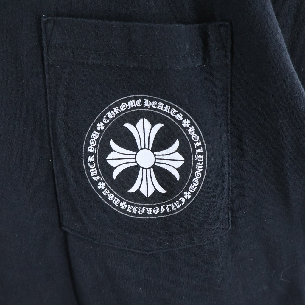 CHROME HEARTS(クロムハーツ) CH Plus L/S Tee CHプラスサークルロゴ アームプリント 長袖Tシャツ ブラック