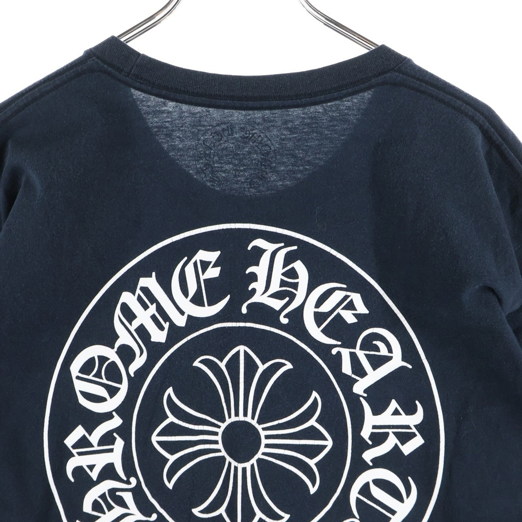 CHROME HEARTS(クロムハーツ) Horseshoe S/S Tee バックホースシュープリント 半袖Tシャツカットソー ブラック