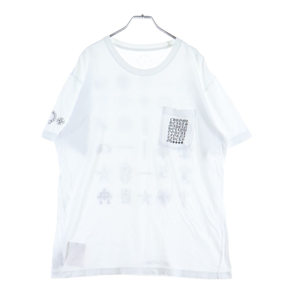 CHROME HEARTS(クロムハーツ) CH S/S Tee バックマルチプリント 半袖Tシャツカットソー ホワイト