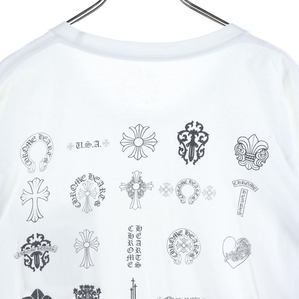 CHROME HEARTS(クロムハーツ) CH S/S Tee バックマルチプリント 半袖Tシャツカットソー ホワイト