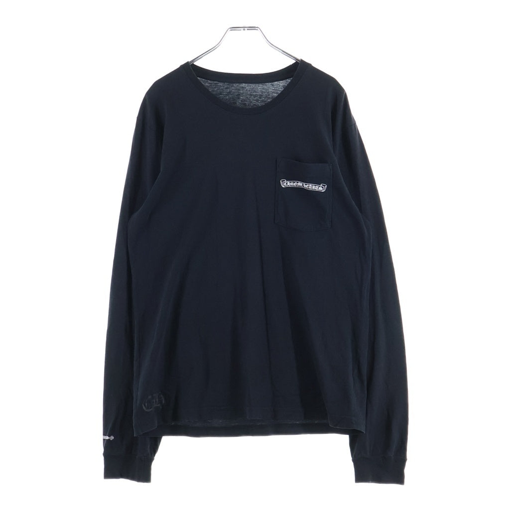 CHROME HEARTS(クロムハーツ) FLOLAL CROSS SNOW FLAKE L/S Tee フローラルクロス スノーフレーク 長袖Tシャツ ブラック
