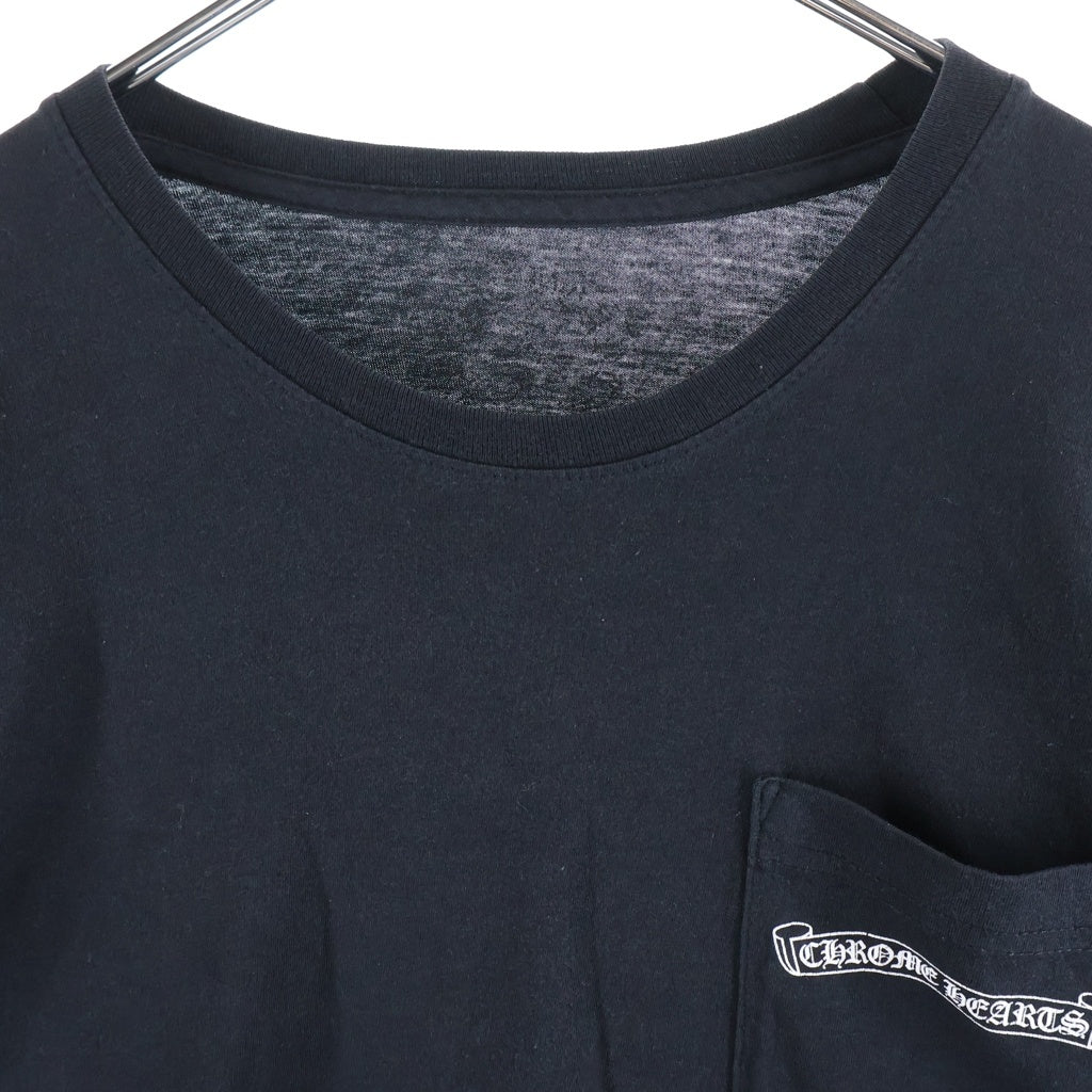 CHROME HEARTS(クロムハーツ) FLOLAL CROSS SNOW FLAKE L/S Tee フローラルクロス スノーフレーク 長袖Tシャツ ブラック