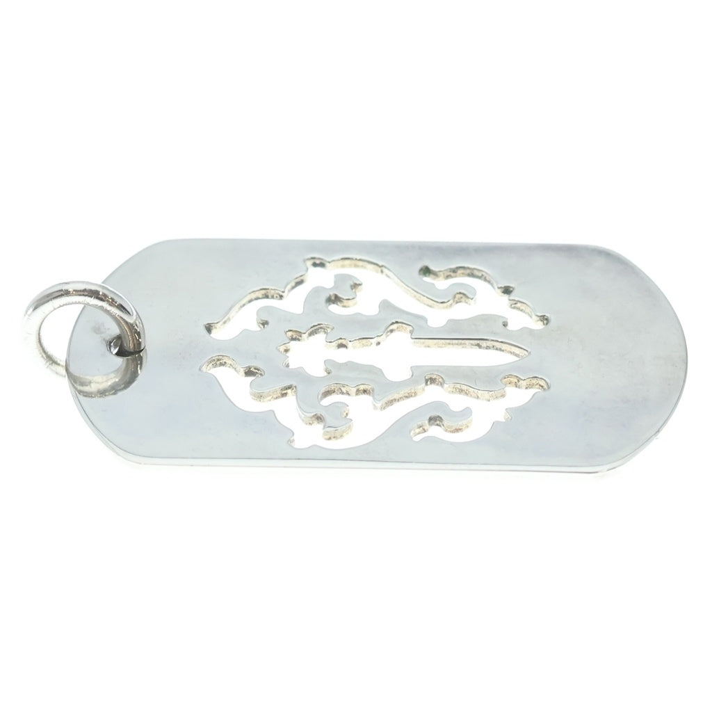 CHROME HEARTS(クロムハーツ) D TAG LRG DAGGER ヴァインダガーカットアウトドッグタグ ラージ ペンダントトップ シルバー BCA240