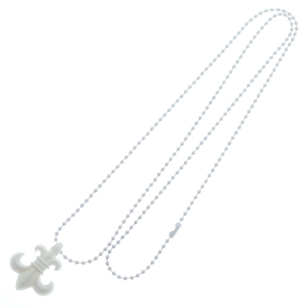 CHROME HEARTS(クロムハーツ) RUBBER BS FLUER ラバーフレア シリコンネックレス ホワイト