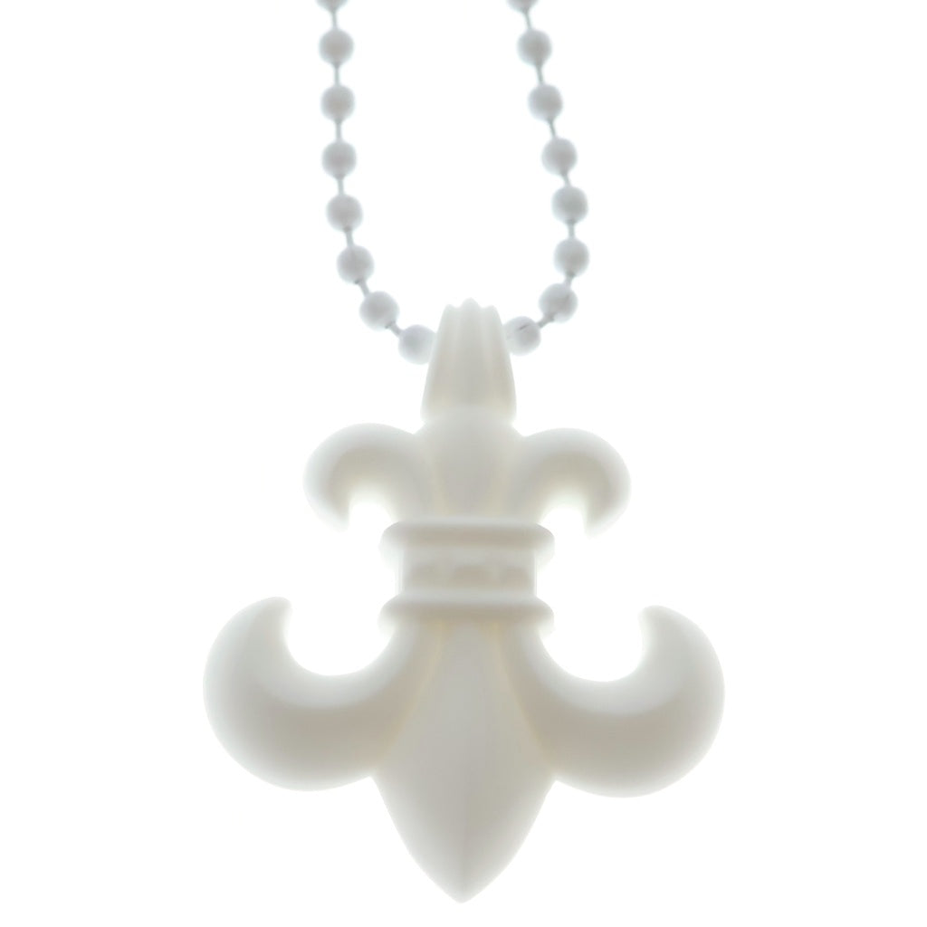 CHROME HEARTS(クロムハーツ) RUBBER BS FLUER ラバーフレア シリコンネックレス ホワイト