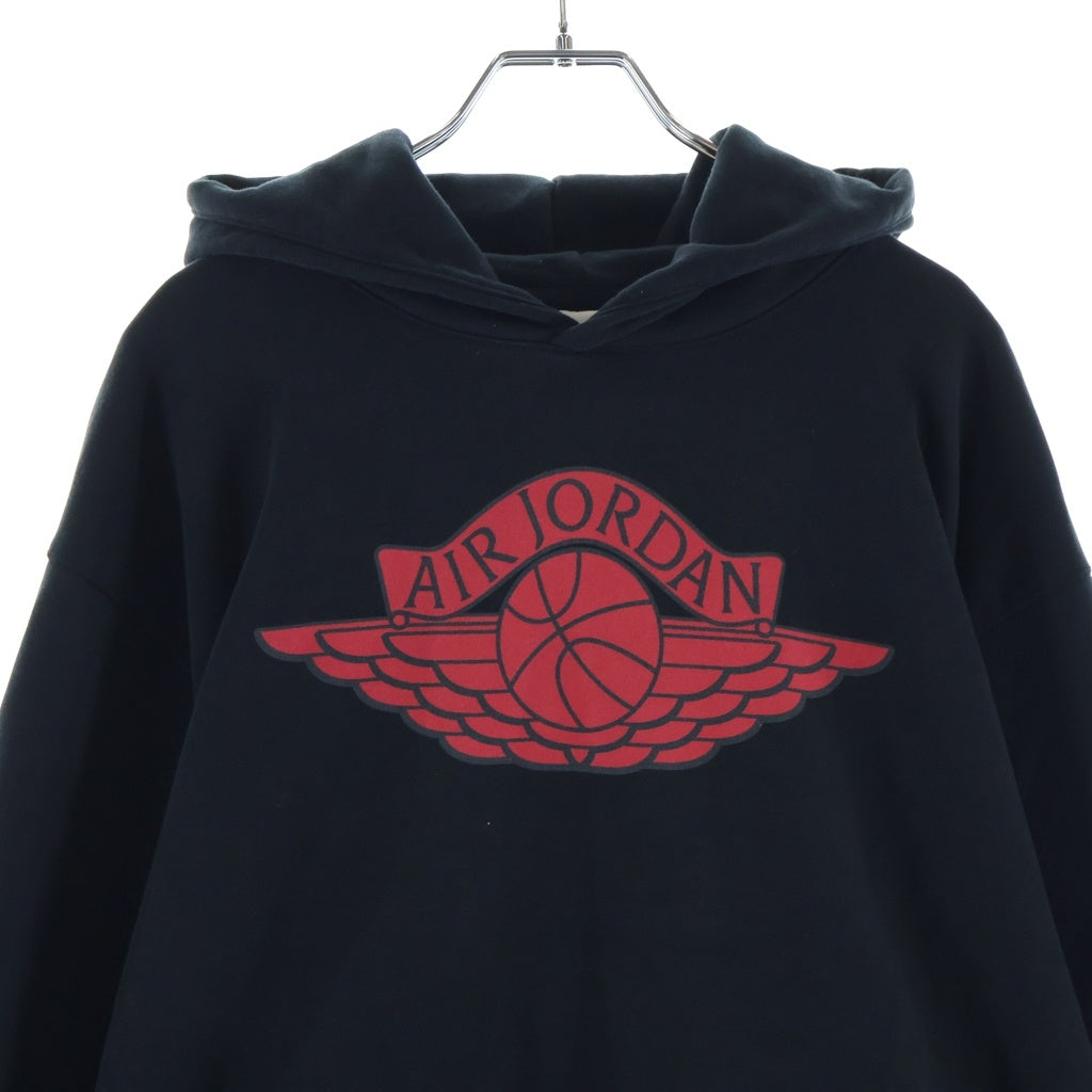 SAINT MICHAEL(セントマイケル) 26SS ×JORDAN M J SM FLC HOODIE / BLACK ジョーダン ウイングロゴプルオーバーパーカー SM-MK8-0000-J01 ブラック