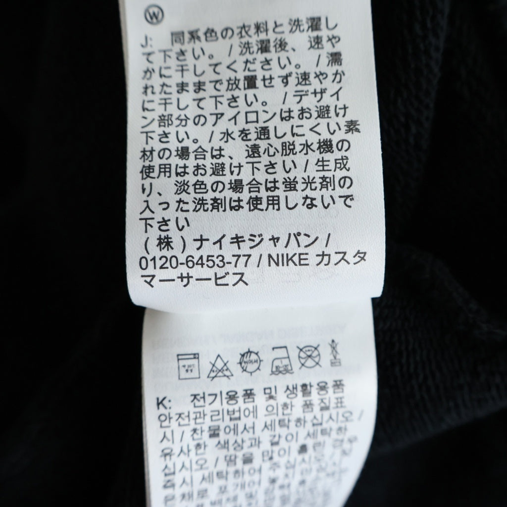 SAINT MICHAEL(セントマイケル) 26SS ×JORDAN M J SM FLC HOODIE / BLACK ジョーダン ウイングロゴプルオーバーパーカー SM-MK8-0000-J01 ブラック