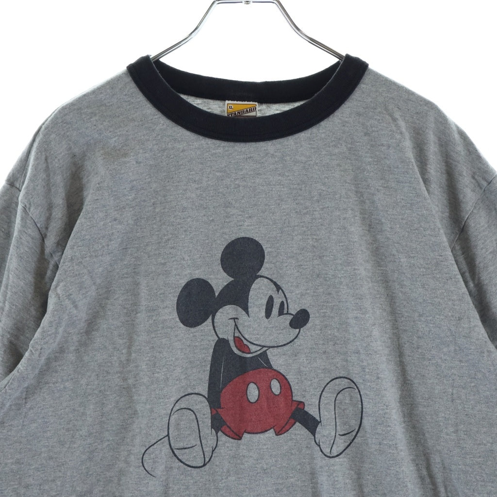 STANDARD CALIFORNIA(スタンダード カリフォルニア) Disney / Standard California Ringer T ディズニー ミッキー リンガーTシャツ SD26SS-MICKEY-GBLK グレー