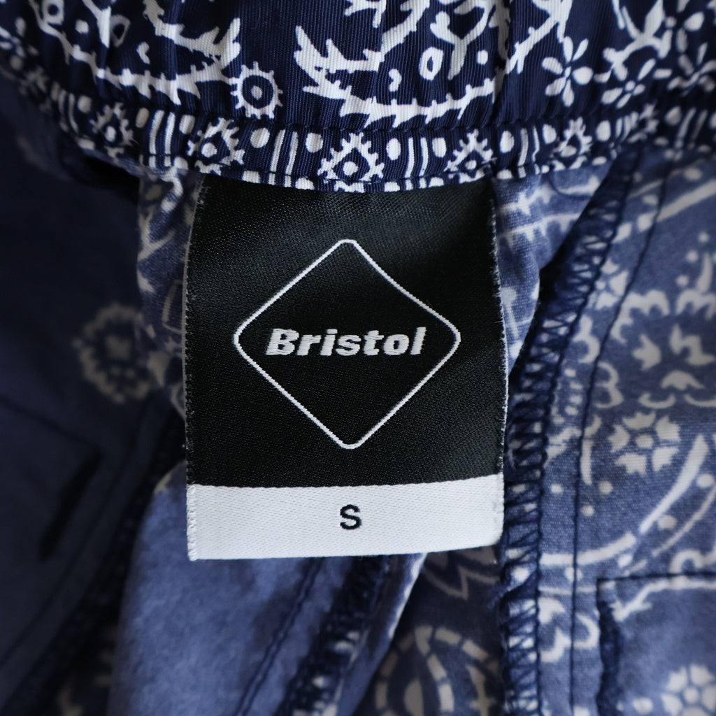 F.C.R.B./F.C.Real Bristol/FCRB(エフシーアールビー/エフシーレアルブリストル) BANDANA NYLON EASY PANTS バンダナ ナイロン イージーパンツ ネイビー FCRB-260038