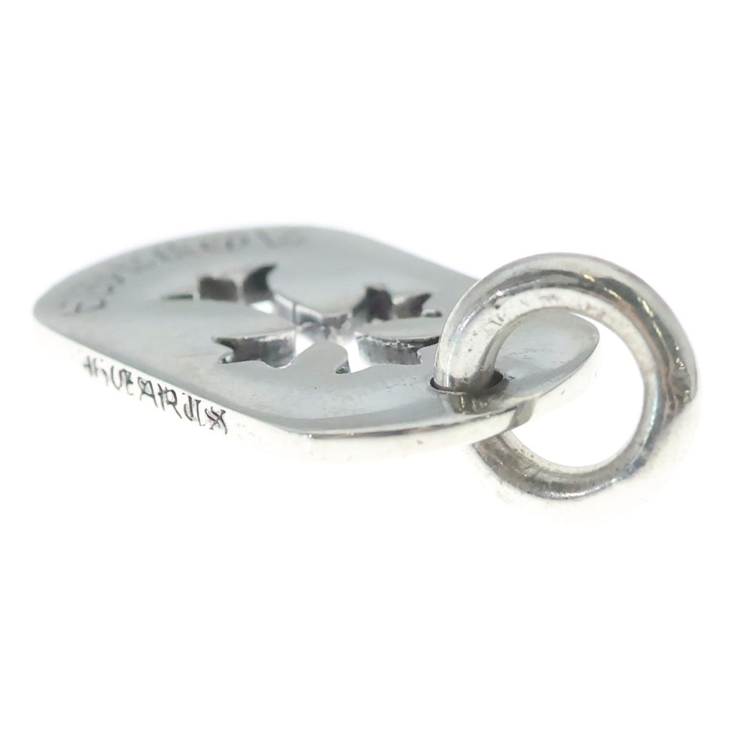 CHROME HEARTS(クロムハーツ) D TAG SML CO CRS 青山限定 カットアウトクロス ドッグタグ スモール ペンダントトップ シルバー