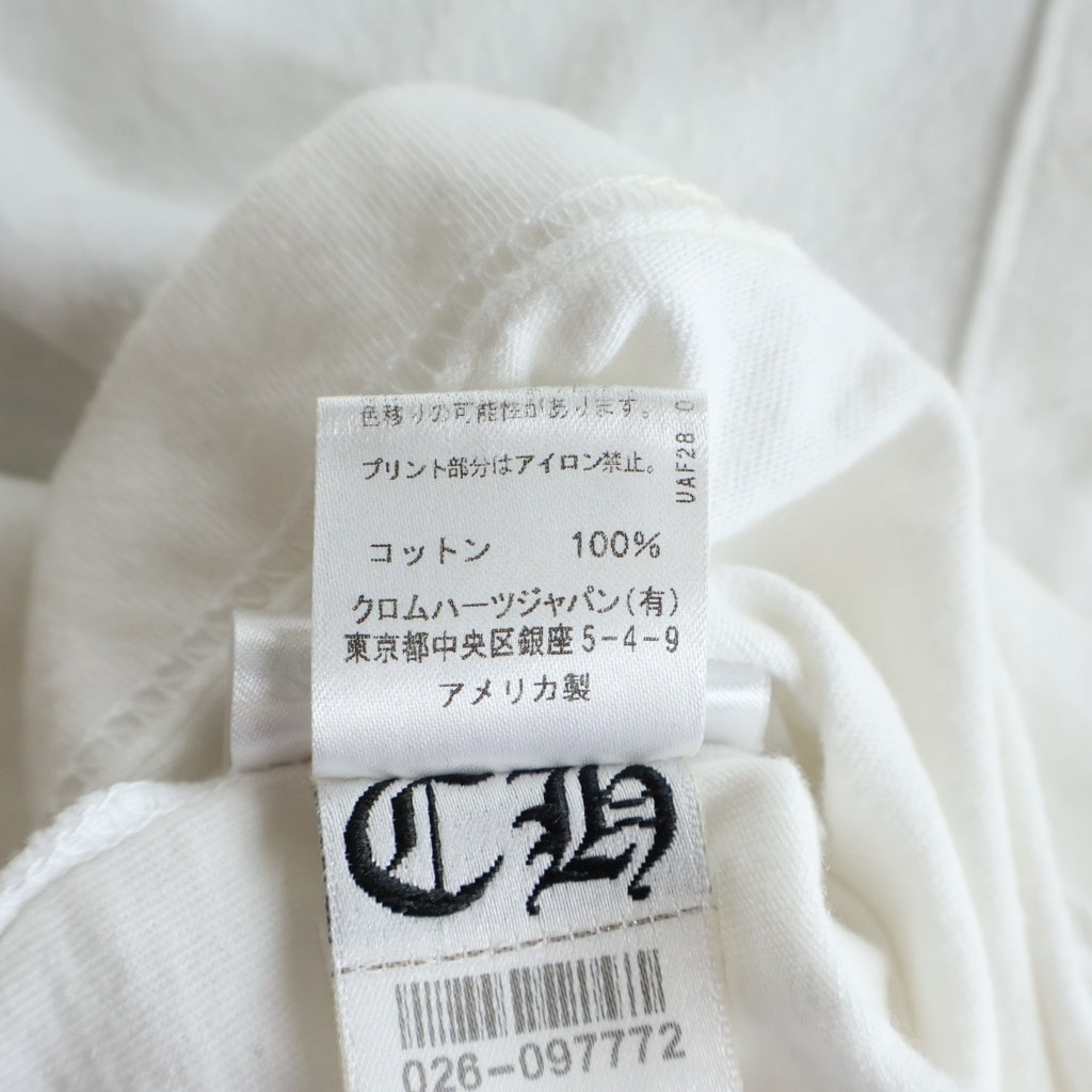 CHROME HEARTS(クロムハーツ) Cemetery Cross Tire Track Tee セメタリークロスタイヤトラック 半袖Tシャツカットソー ホワイト
