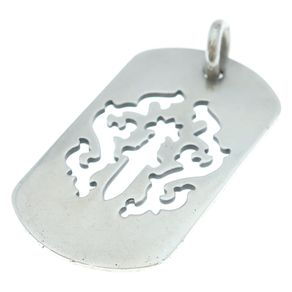 CHROME HEARTS(クロムハーツ) D TAG LRG DAGGER ヴァインダガーカットアウトドッグタグ ラージ ペンダントトップ シルバー BCA240