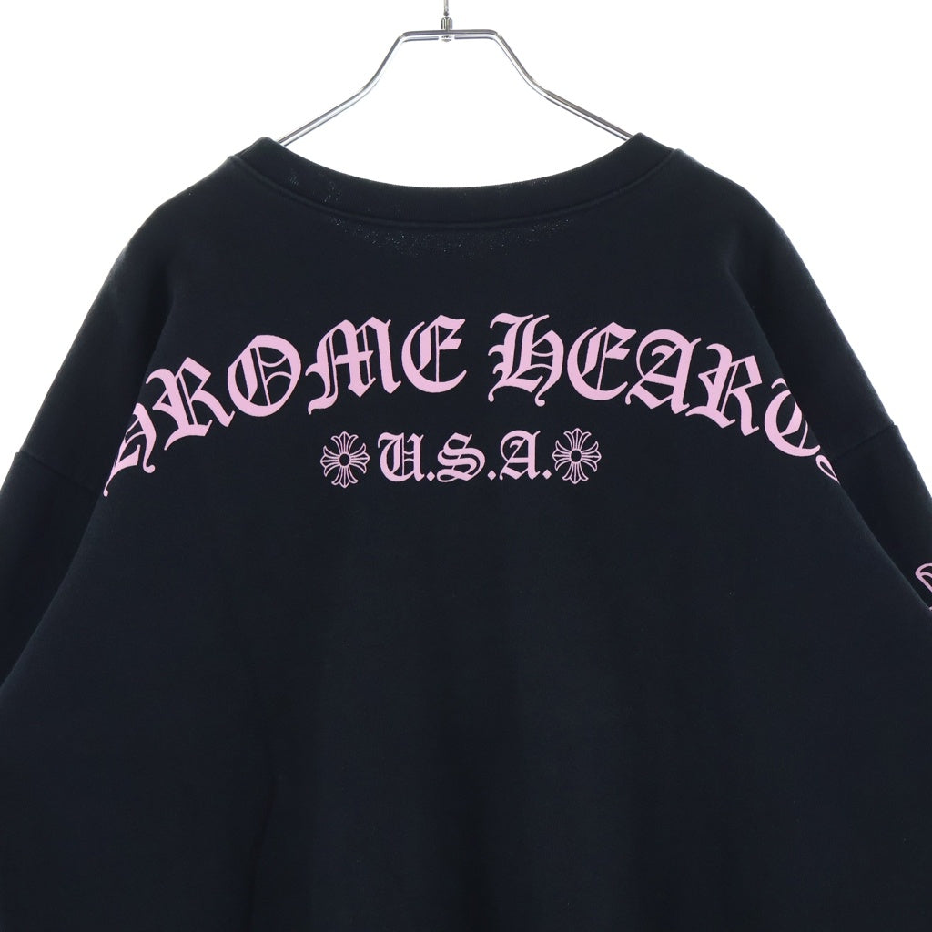 CHROME HEARTS(クロムハーツ) ×MATTY BOY SWEAT ARCH アーチロゴTバープリント スウェットパーカー ブラック/ピンク