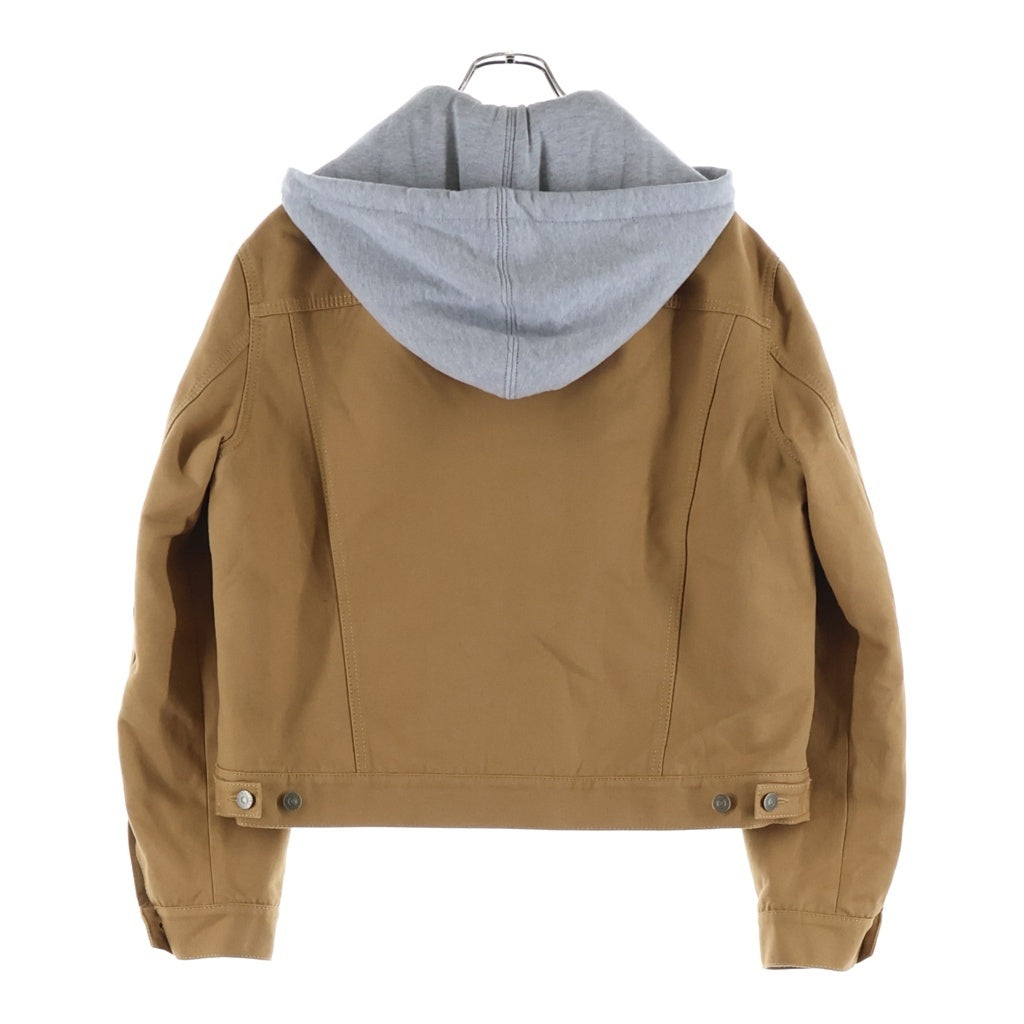 GUCCI(グッチ) Denim Jacket With Contrast Hood フード付きデニムジャケット 713883 XDCDC ブラウン