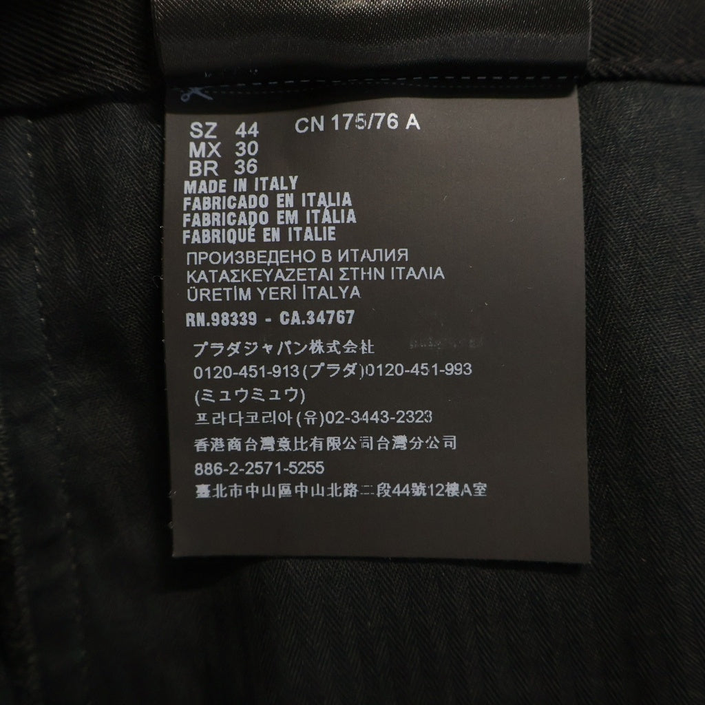 PRADA(プラダ) 24SS Wool Pants ウール ボトムパンツ SPH341 ブラック