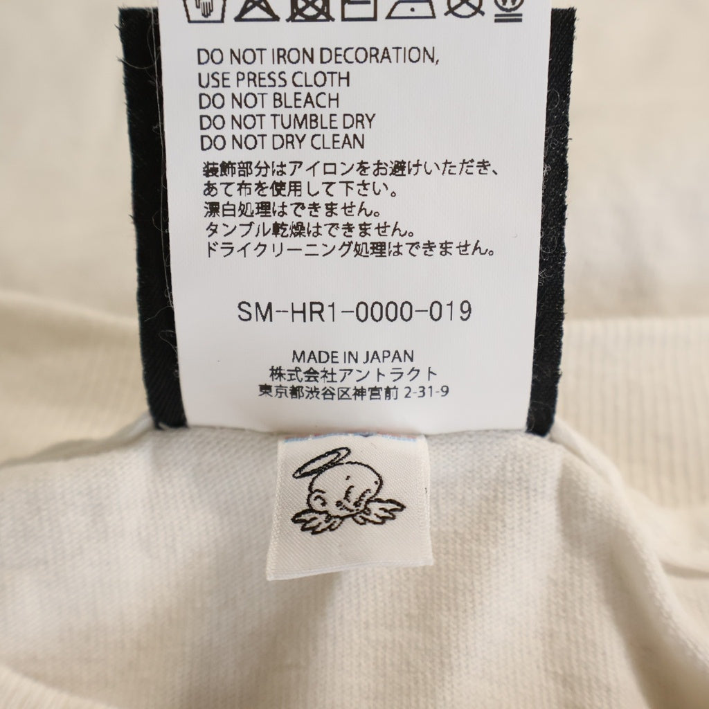 SAINT MICHAEL(セントマイケル) 25SS Heart Saint Print Tee 半袖Tシャツカットソー SM-HR1-0000-019 ホワイト