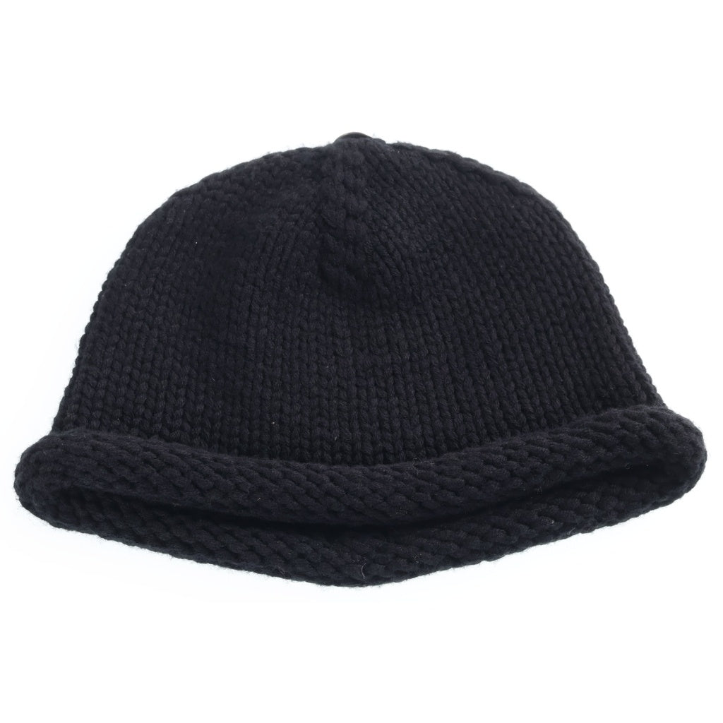 CHROME HEARTS(クロムハーツ) OLD BEANIE CASH CROSS PATCH オールド クロスパッチ付き カシミヤビーニー ニット帽子 ブラック