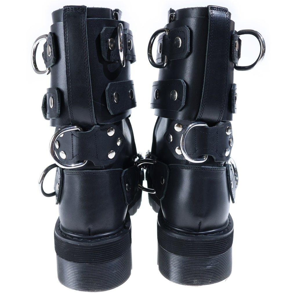 VETEMENTS(ヴェトモン) Bondage Buckled Leather Boots ボンテージバックルブーツ ブラック