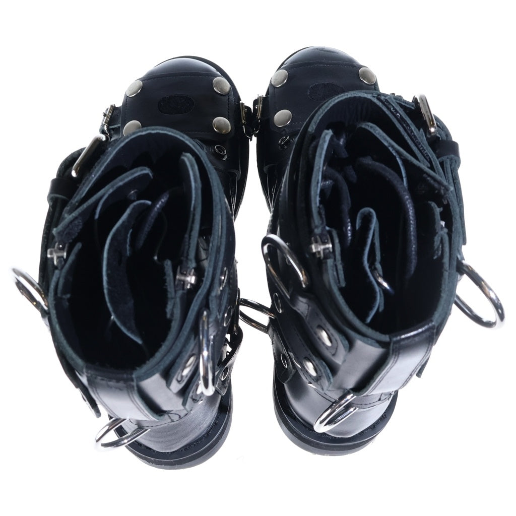 VETEMENTS(ヴェトモン) Bondage Buckled Leather Boots ボンテージバックルブーツ ブラック
