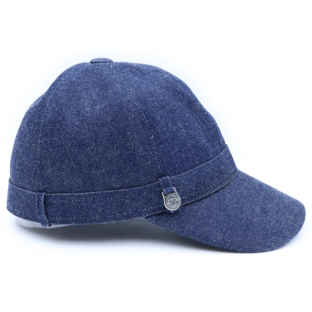 HERMES(エルメス) JOANNE DENIM ジョアン デニムキャップ 帽子 インディゴ H242024N レディース