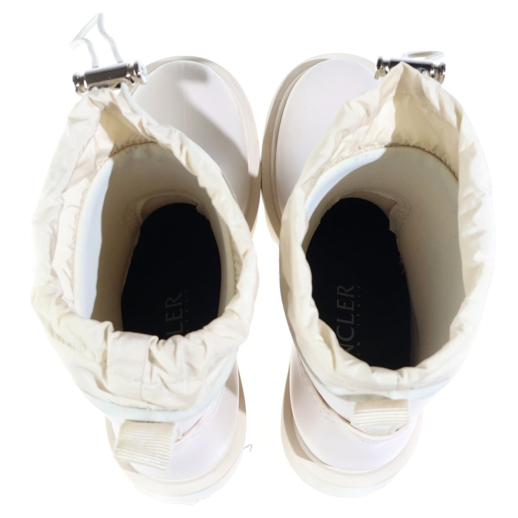 MONCLER(モンクレール) drawstring boots ドローストーリング ラグソールブーツ ホワイト ー レディース