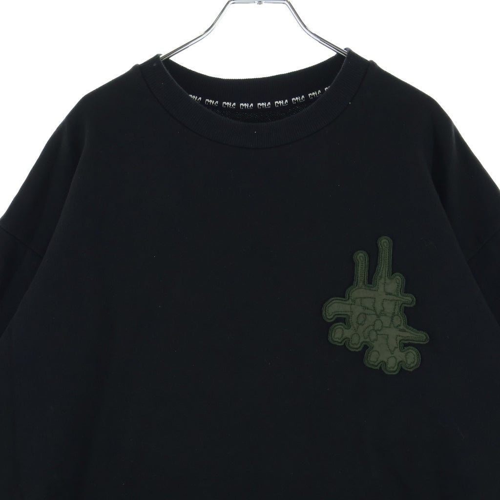 cvtvlist(カタリスト) 26SS ロゴワッペン付きスウェット半袖Tシャツ ブラック 260100025