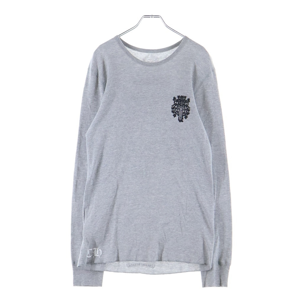 CHROME HEARTS(クロムハーツ) Thermal L/S Tee ヴァインダガー サーマルロングカットソー 長袖Tシャツ グレー