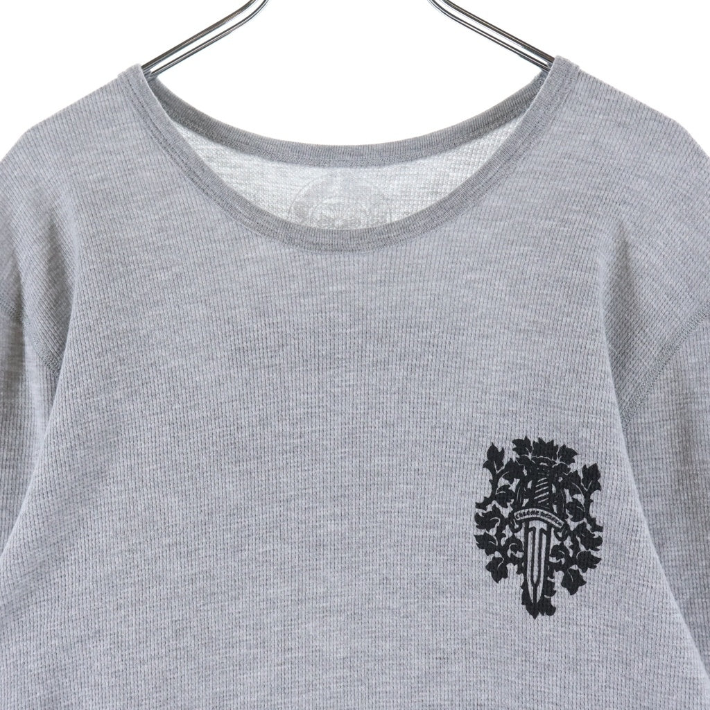 CHROME HEARTS(クロムハーツ) Thermal L/S Tee ヴァインダガー サーマルロングカットソー 長袖Tシャツ グレー