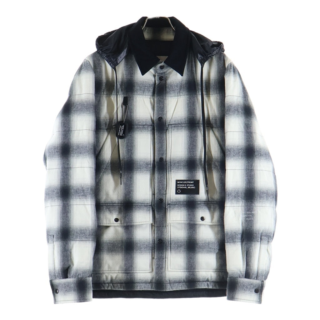 MONCLER(モンクレール) ×FRAGMENT DESIGN MORANY GIUBBOTTO モラニー ジュポット ダウンジャケット G209U1A00006595D6 ブラック/ホワイト