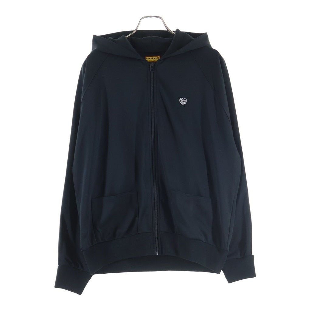 HUMAN MADE(ヒューマンメイド) 25AW ZIP-UP HOODIE ジップアップフーディ ジップパーカー HM30CS019 ブラック