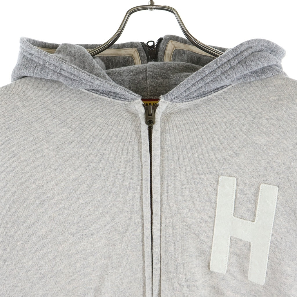 HUMAN MADE(ヒューマンメイド) ZIP-UP HOODIE ジップアップフーディ ジップパーカー HM31CS018 グレー