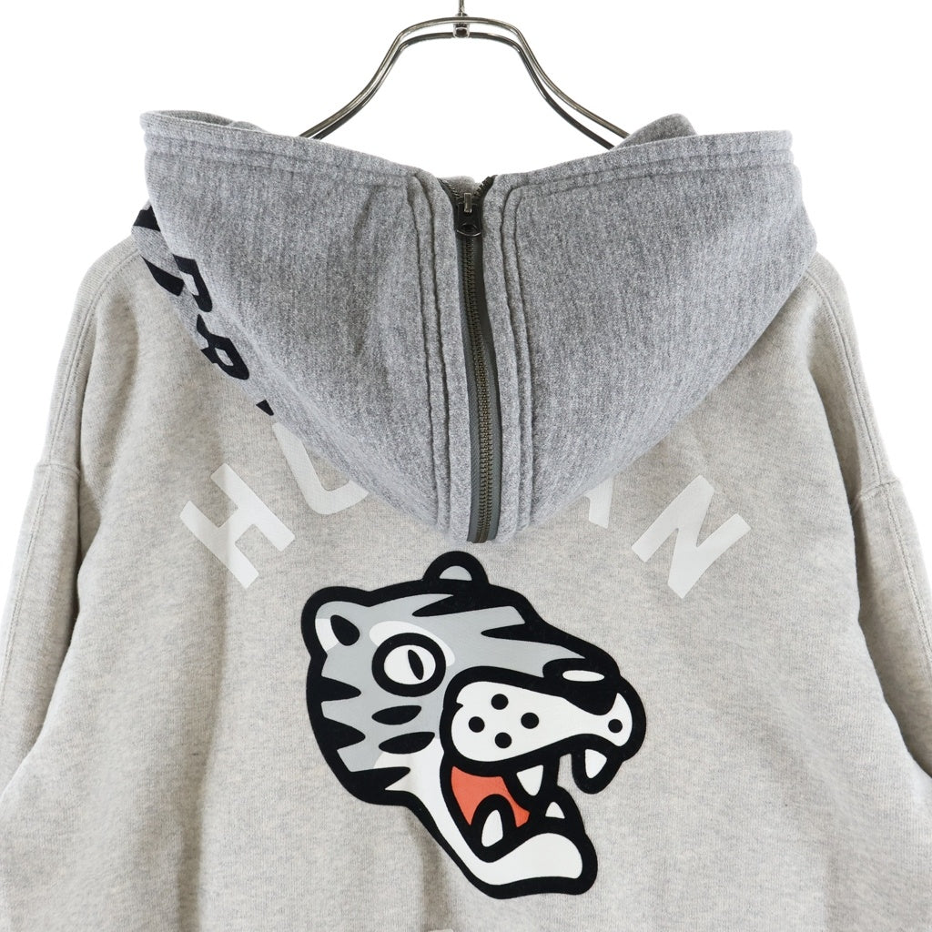 HUMAN MADE(ヒューマンメイド) ZIP-UP HOODIE ジップアップフーディ ジップパーカー HM31CS018 グレー