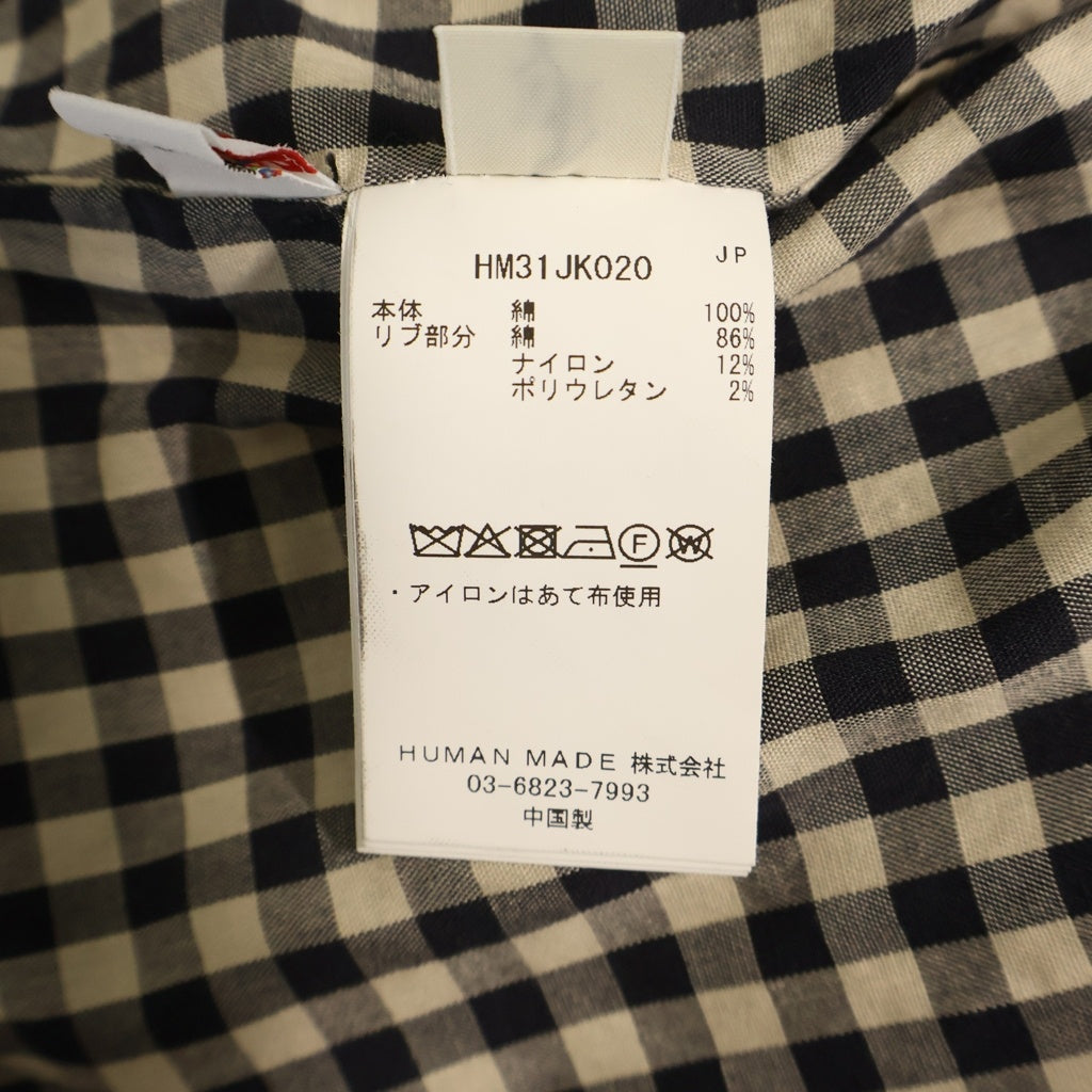 HUMAN MADE(ヒューマンメイド) 26SS BOMBER JACKET ボンバージャケット ジップアップブルゾン HM31JK020 ブラック