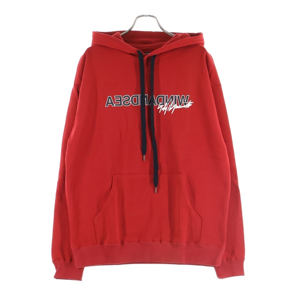 WIND AND SEA(ウィンダンシー) ×WILDSIDE YOHJI YAMAMOTO プルーオーバーパーカー WS-22WSHD-01 レッド