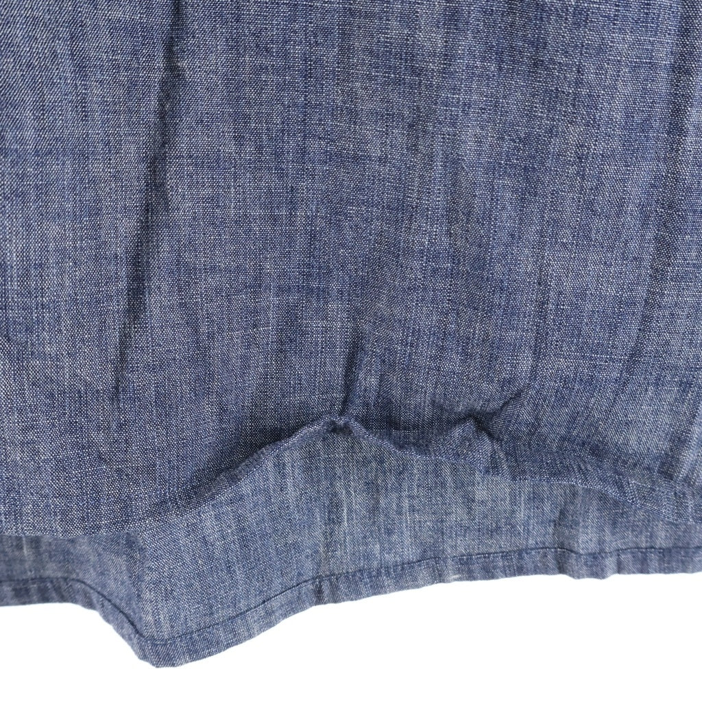 LOEWE(ロエベ) 26SS Short Sleeved Denim Shirt フロントロゴ刺繍半袖シャツ インディゴ H526Y1DM21