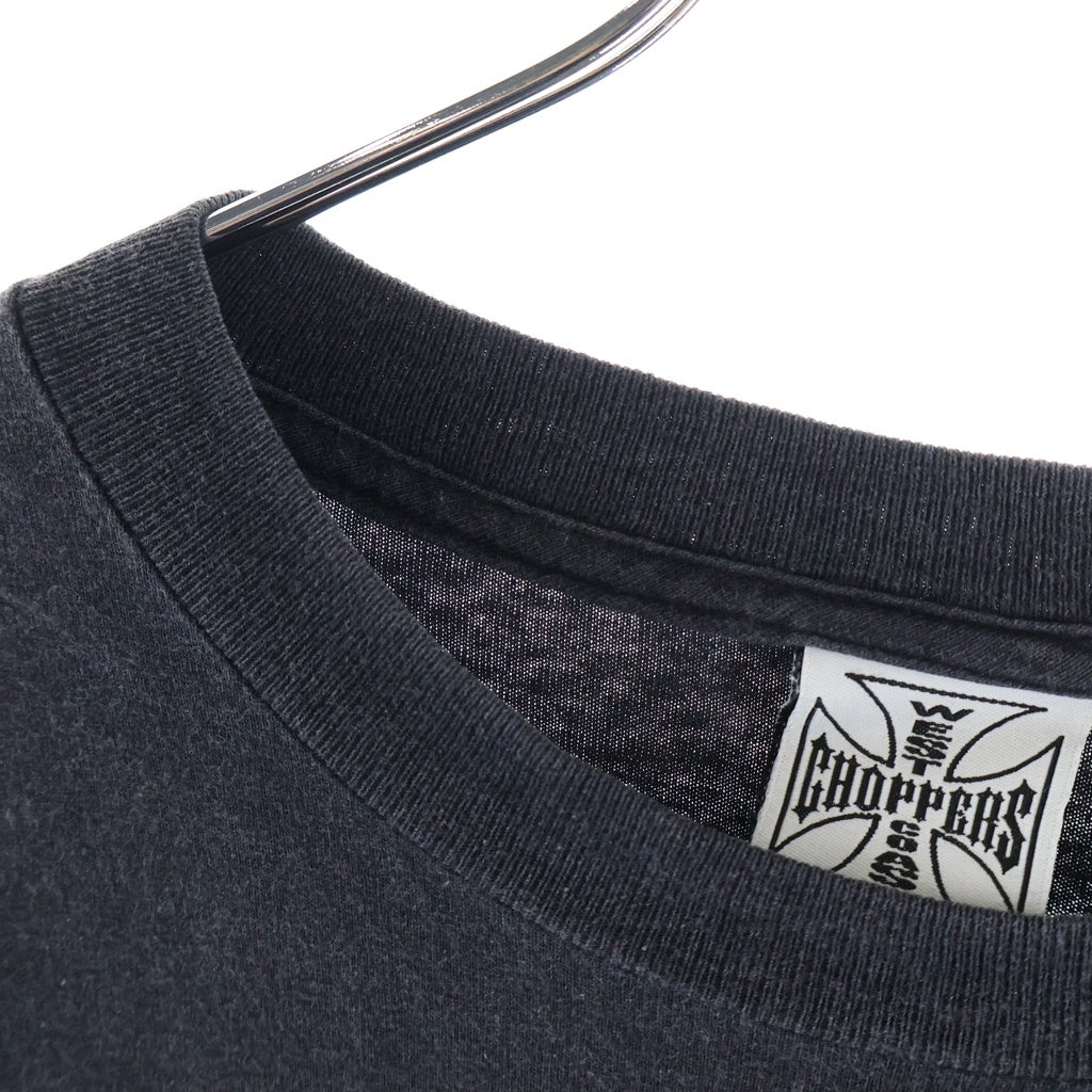 VINTAGE(ヴィンテージ) 90-00s West Coast Choppers L/S Tee ウエストコーストチョッパーズ アイアンクロス 長袖Tシャツ カットソー ブラック