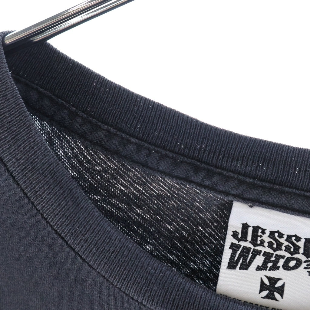 VINTAGE(ヴィンテージ) 90-00s West Coast Choppers JESSE WHO? L/S Tee ウエストコーストチョッパーズ アイアンクロス 長袖Tシャツ カットソー ブラック